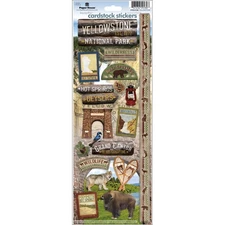 Paper House Cardstock Stickers 4.625"X13"-Yellowstone