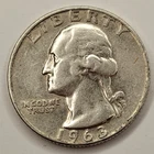 1963 D Washington 90% Silver Quarter Circulated Condition US 25c - 13
