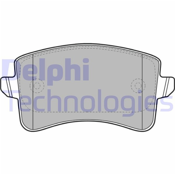 Delphi BremsbelÄGe Satz Hinterachse Passend FÜR Audi A4 A5 Q5 | LP2106-image