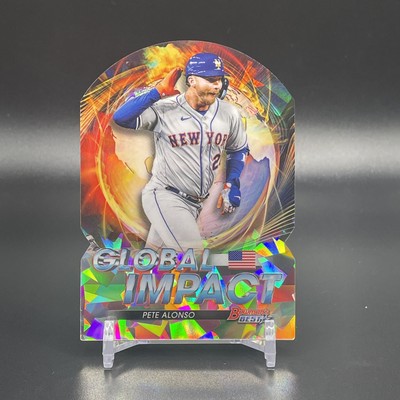 2022 Bowman's Best Pete Alonso Global Impact Die Cuts Atomic Refractor #GI-16