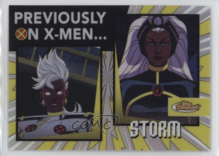 2025 Topps Finest X-Men '97 Previously On X-Men Storm #PO-6 rw9
