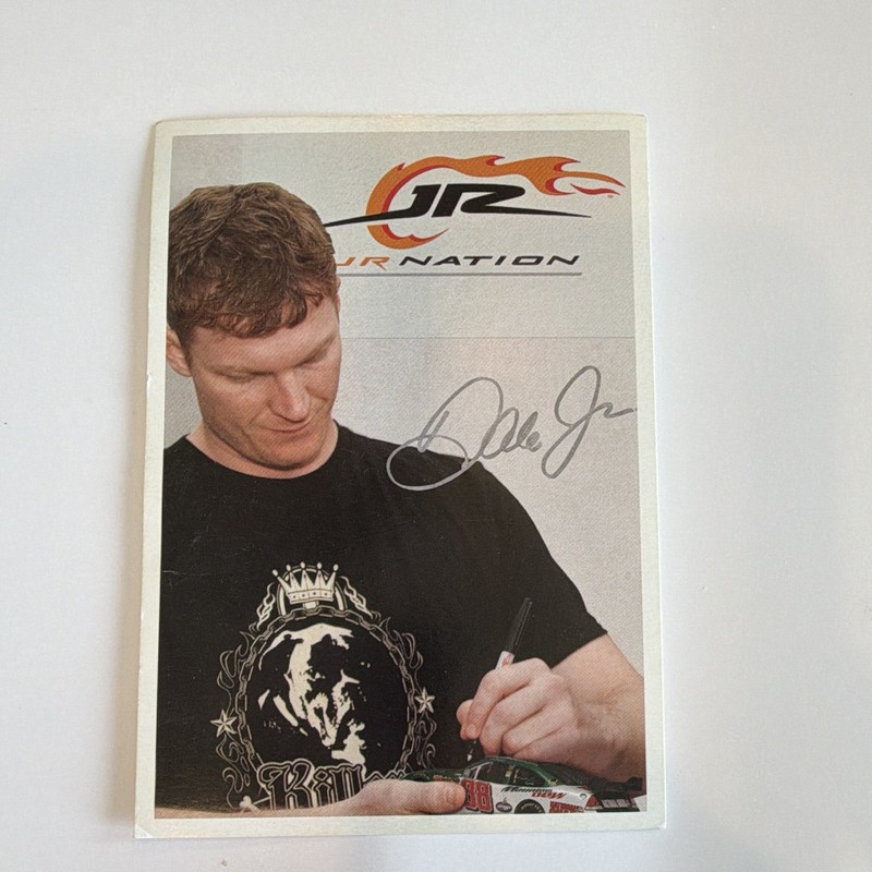 Dale Jr Signed Original NASCAR Photo - JR Nation Event/Team, Not Authenticated