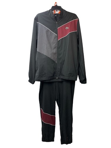 Lacoste Men's Monogram Print Logo Graphic Zip Track Jacket Ombre Lacoste Men's Monogram Print Logo Graphic Zip Track Jacket Ombre
