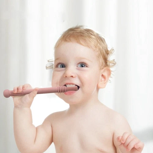 5X(7 Pcs Hollow Teether Tube, Toddler Chewing Toy, Baby Silicone Teething Toy - Picture 6 of 10