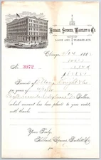 Chicago - Hibbard, Spencer, Bartlett & Co. (Knives) 1882 Billhead / Receipt
