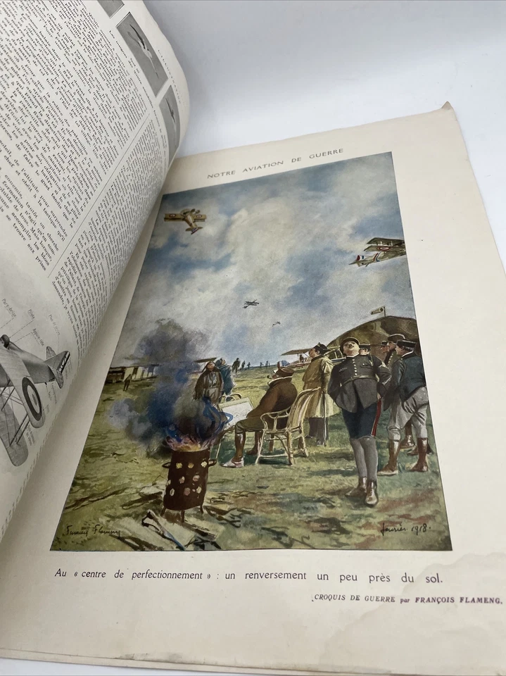 L'illustration Journal universel WWI World War 1 Aviation Cover Magazine Vintage Foto 3 de 4