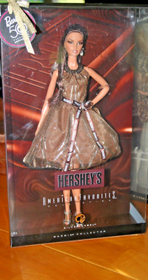 2008 Silver Label Hershey's Brunette Barbie Doll-New in Box | eBay