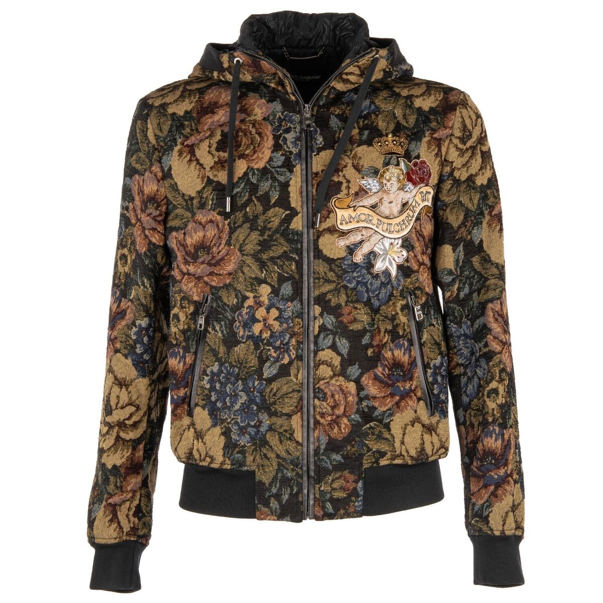 DOLCE & GABBANA Jacquard Jacket Paradiso Angel Embroidery DOLCE & GABBANA Jacquard Jacket Paradiso Angel Embroidery