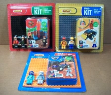 Lot of 3 BLOKKO Build Kits - Fire Dept., Space, Construction ~ Sealed