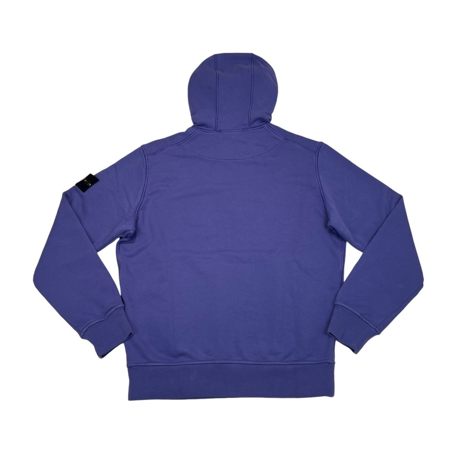 Stone Island Purple Compass Patch with Pouch Pocket Cotton Hoodie eBay