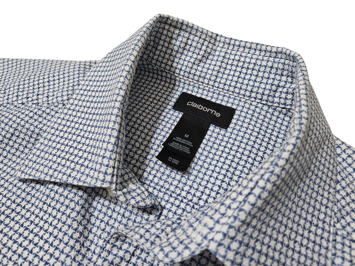 コスト Claiborne Men's Long Sleeve Button Up Medium French Cuffs Dress