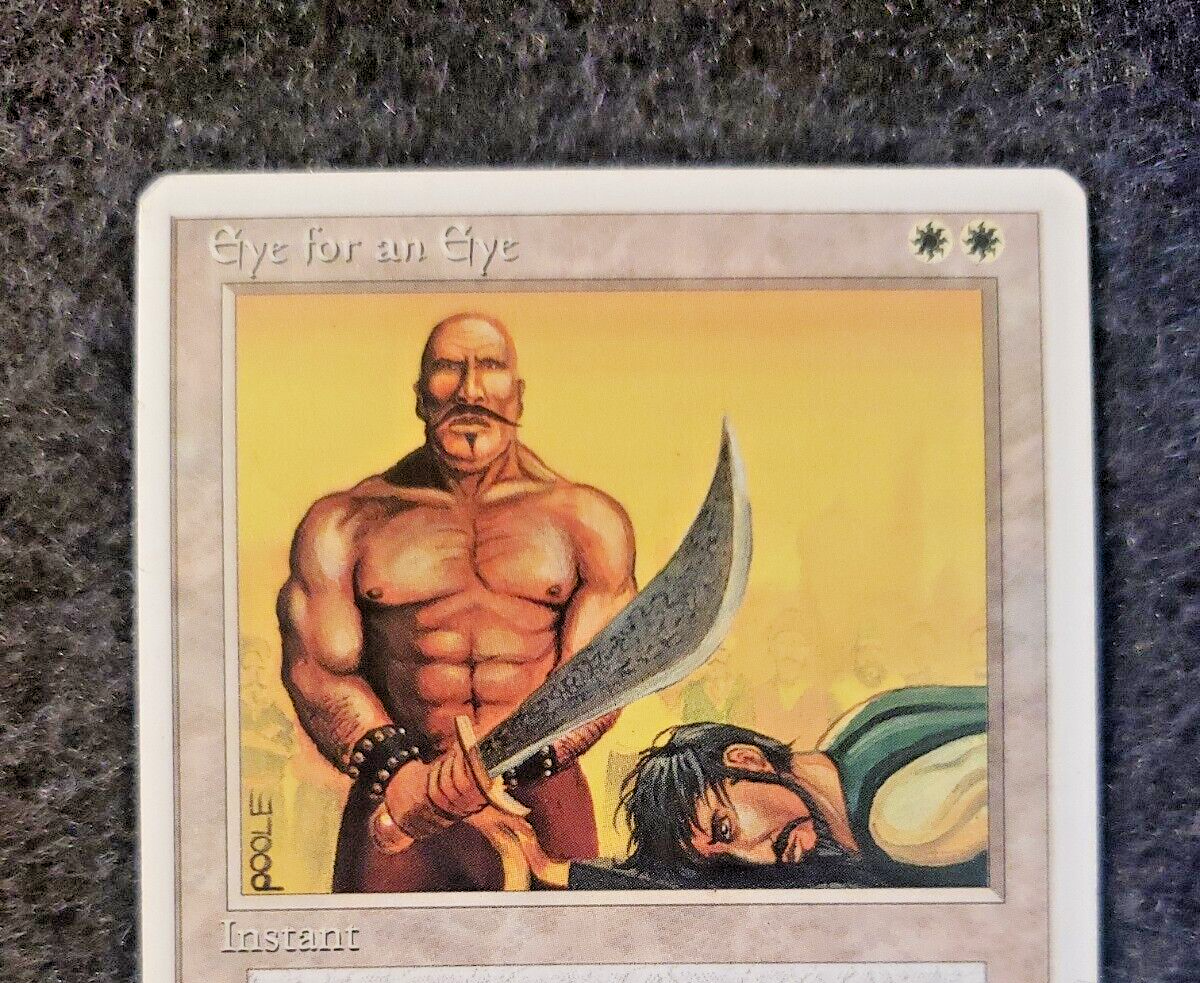 EYE FOR AN EYE - MAGIC THE GATHERING - 4th EDITION - RARE NEVER