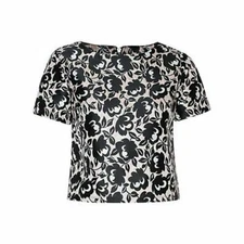 True Decadence Brocade Top Pink/Black Floral UK 12 JS191 AA 03