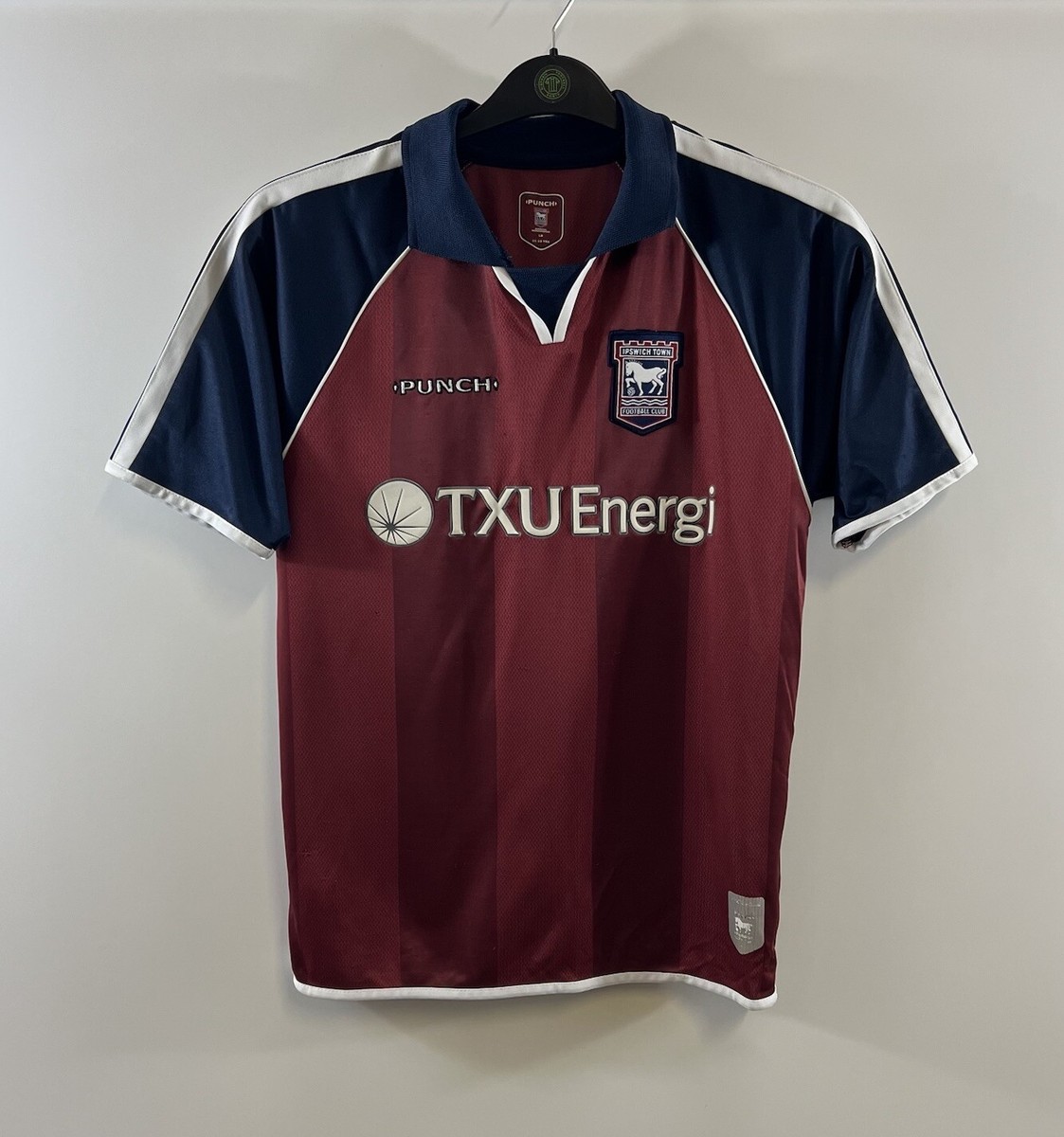 Maillot De Foot Mitre Ipswich Town FC Homme Taille S - Blanc - Occasion