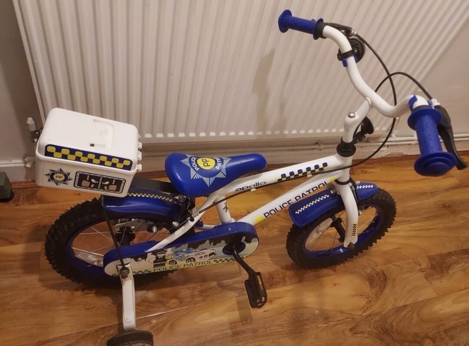 Halfords Apollo Police Patrol Kids Bike, 14" Wheel eBay