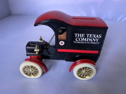 ERTL The Texas Co Petroleum Diecast Truck Bank Ford Replica 1905 First Delivery - Picture 4 of 7