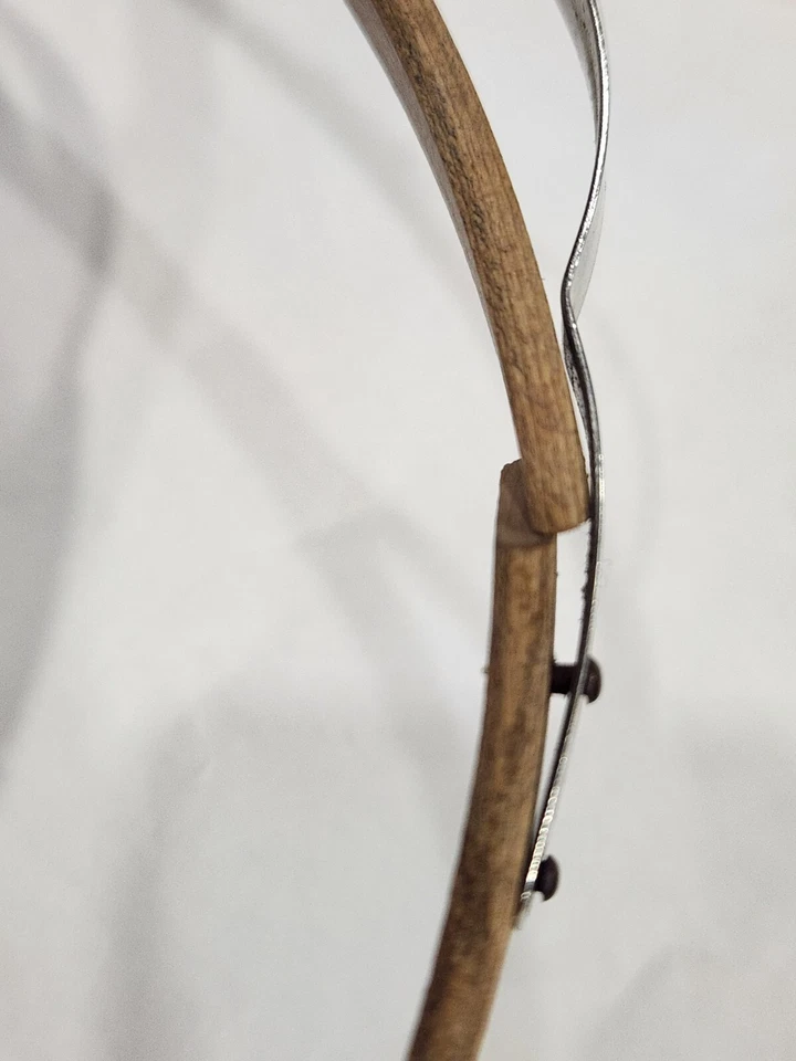 Vintage 8" PRINCESS Wood Round Embroidery Hoop Metal Bow Tension USA - Image 4 of 4