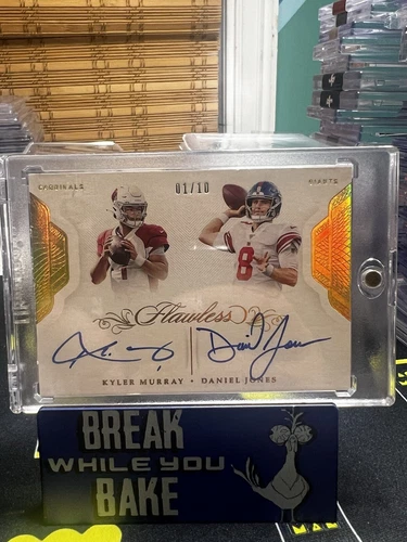 2019 Flawless Kyler Murray Daniel Jones Auto /10 Dual RC Auto 🔥jersey match🔥