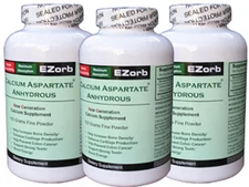 3 Bottles of EZorb Calcium Powder, an Elixir Product. Your Savings are $13.42