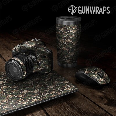 Universal Sheet Classic Woodland Camo Gun Wrap Matte USA (15in x 59in ...