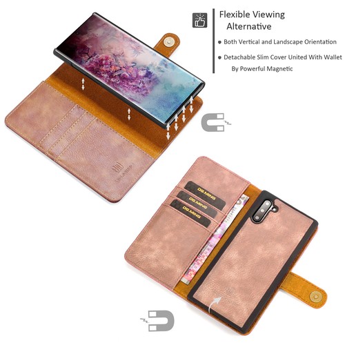 For Samsung Galaxy Note 10/10 Pro Magnet Leather Wallet Case Card Pocket Cover - Picture 37 of 41