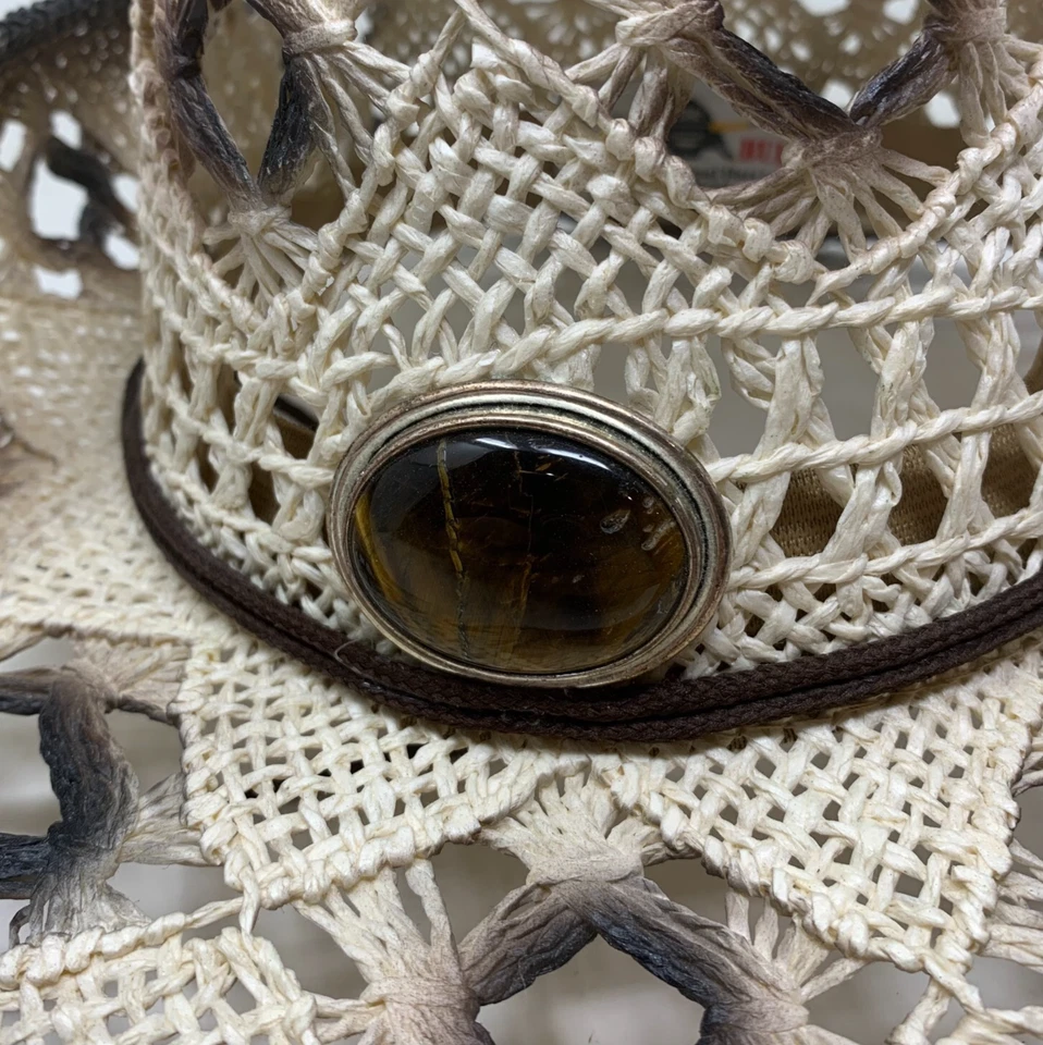 Sombrero Vaquero Wild Bull International Rodeo Rígido Paja Occidental Envejecido Foto 2 de 4