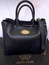 Roberto Cavalli Pebble Top Handle Tote(black)