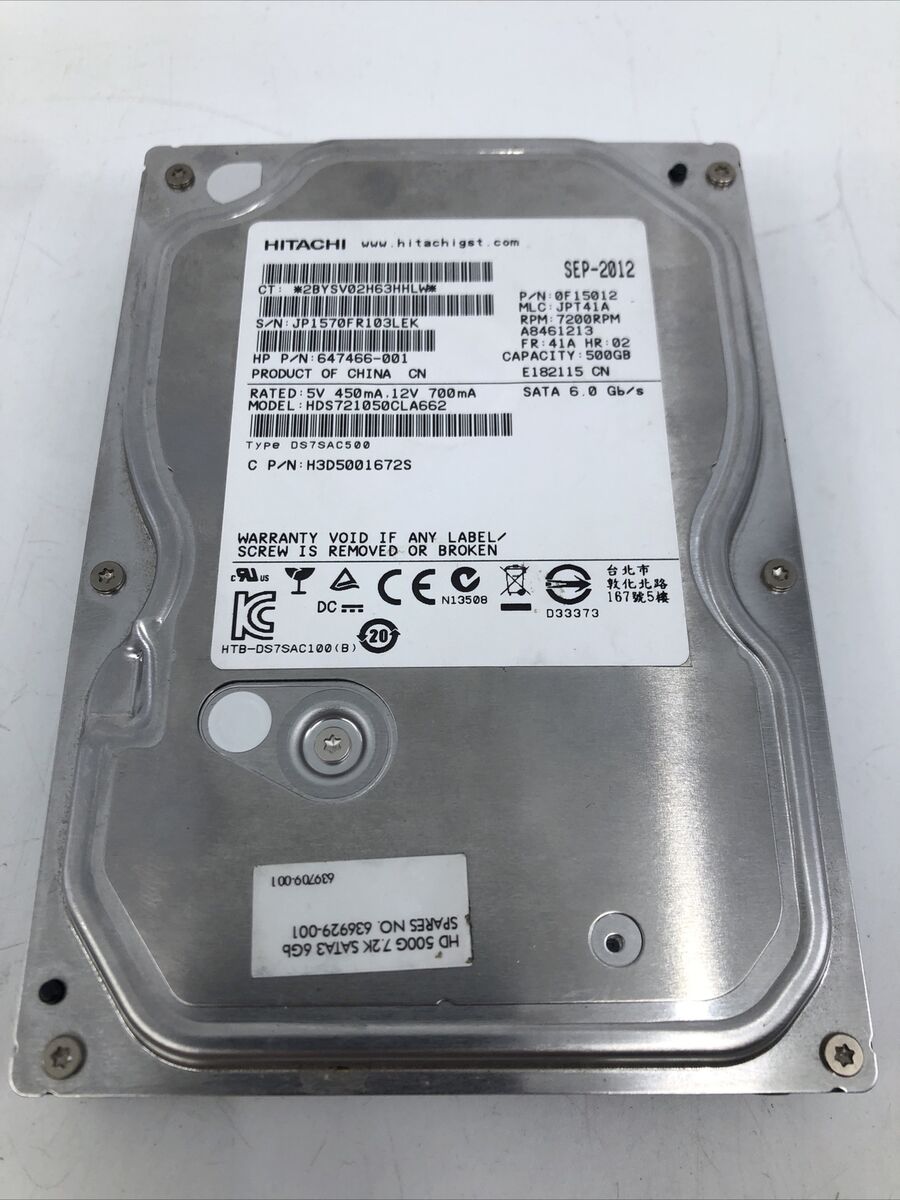 Hitachi HDS721050CLA662 500GB 3.5 Hitachi HDS721050CLA662 500GB 3.5