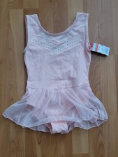 Cat  Jack Dance Ballet Leotard Pale Pink Sz M 7/8  Sleeveless Dance Costume