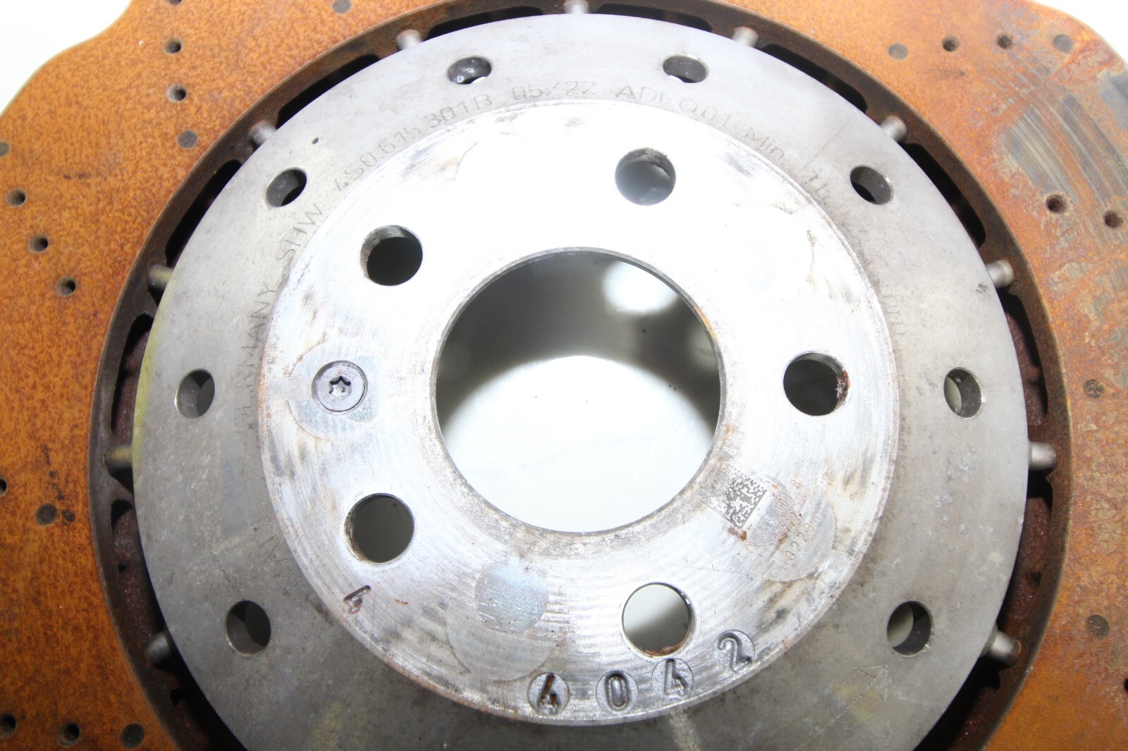 17-21 AUDI R8 V10 PLUS RWS OEM FRONT DISC BRAKE ROTOR ROTORS SET