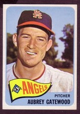 1965 TOPPS AUBREY GATEWOOD CARD NO:422 NEAR MINT CONDITION