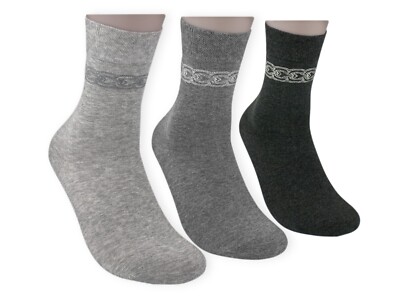 Damen Socken HARMONY (Bund 3 oder 6 Paar) mit Softrand ohne Gummidruck gekettelt