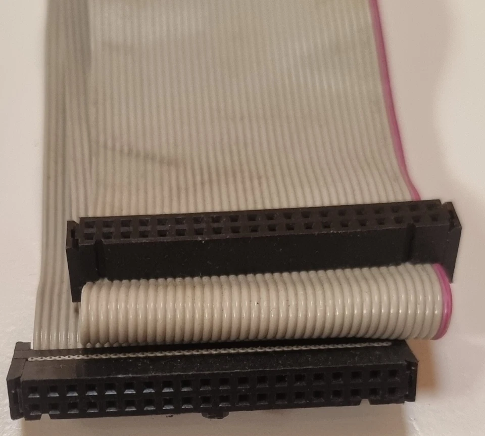 34-Pin Floppy Kabel – 3 Stecker – für Diskettenlaufwerk – IDC Flachband DOS PC R - Bild 3 von 4