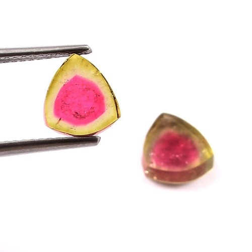 Loose Gemstone Natural Bio Tourmaline Smooth Polished Slices Gemstone A1295 - Picture 2 of 3