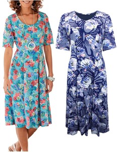 New Ladies Ex Cotton Traders Floral Burnout Midi Dress Sizes 10 to 24 RRP Â£42 | eBay