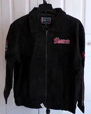 Snap-On Tools Black Suede Leather Jacket 2008 Tools Edition Mens XL