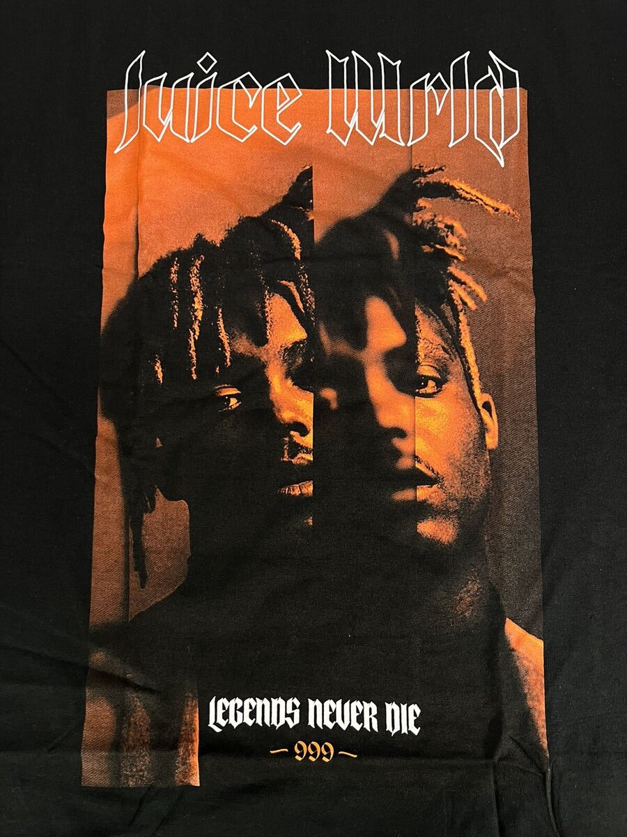 Men's Medium Black 999 Juice Wrld Legends Never Die X-Large