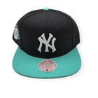 Mitchell & Ness New York Yankees Hometown Coop Black/Teal Adjustable Snapback