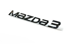 2014-2016 Mazda 3 Hatchback Chrome Mazda 3 Rear Trunk Decklid Emblem Nameplate
