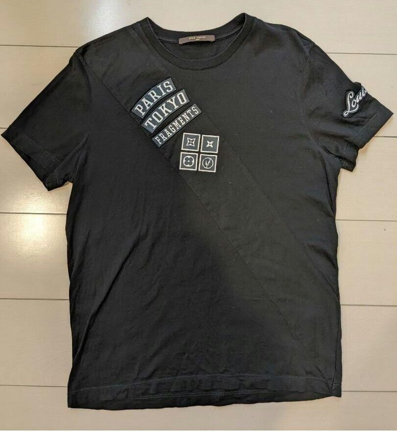 LOUIS VUITTON X fragmen'st design 17SS Logo Patches T-shirt LOUIS VUITTON X fragmen'st design 17SS Logo Patches T-shirt