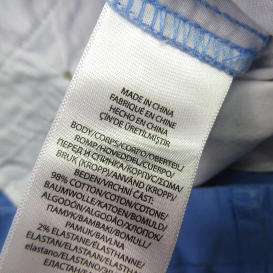 Polo Ralph Lauren Shorts Boys 20 Lightweight Outdoors Chino Button Blue - Image 4 of 4