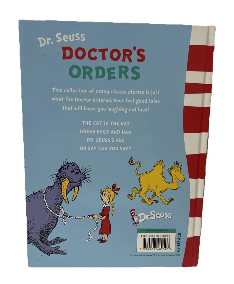 Dr Seuss Cat In The Hat: Doctors Orders Hard Cover Book 4 Stories - Image 2 of 4