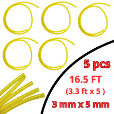 16.5 ft 1/8" x OD 3/16" Fuel Line Hose Petrol Tubing Chainsaw Weedeater 2 Cycle