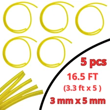 16.5 ft 1/8" x OD 3/16"  Fuel Line Hose Petrol Tubing Chainsaw Weedeater 2 Cycle