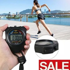Digital Stopwatch Sports Counter Chronograph Timer Odometer Waterproof Watch Lot