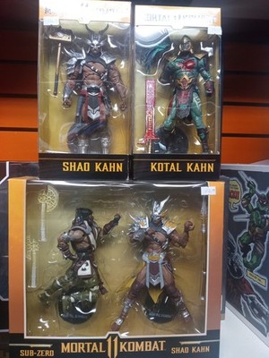 Mortal Kombat Action Figures Lot of 4 Figures Shao Kotal Subzero Mcfarlane Toys