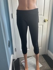 Colosseum Women's Leggings Deep Black Size Large L Omni Capri Solid