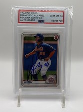 2020 Bowman Draft Francisco Alvarez Prospect Rc #BD143 Autograph PSA 10