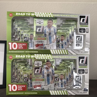 Lot Of 2 Road to World Cup FIFA 2026 Soccer Panini RARE Hobby Box Messi Kaboom
