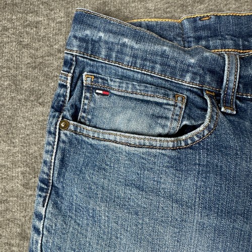 Tommy Hilfiger Denim Men's 40x32 Straight Jeans Light Wash Blue Casual - Picture 5 of 14